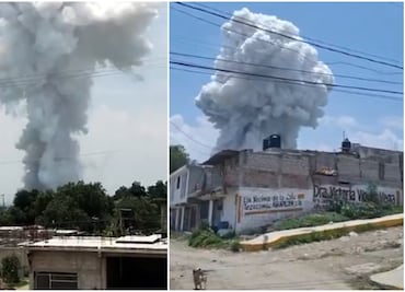 Reportan fuerte explosión en zona de polvorines en Tultepec. VIDEOS