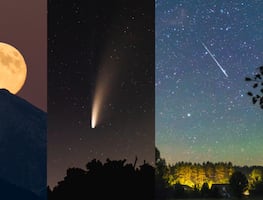 Octubre 2025: Superluna de Cosecha, 4 cometas y lluvias de meteoritos iluminarán el cielo
