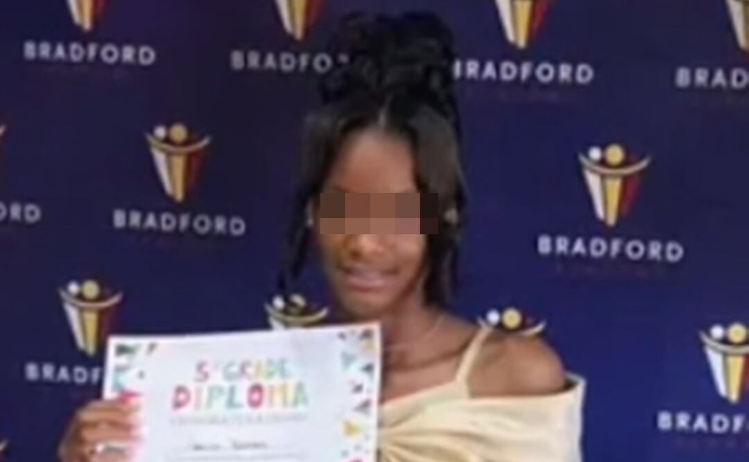 Niña acusada de ataque con ácido. Foto tomada de video