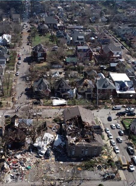 Fotos. Suman 23 muertos por tornados en Tennessee