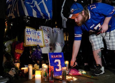 Damar Hamlin presenta signos de mejoría tras infarto durante partido