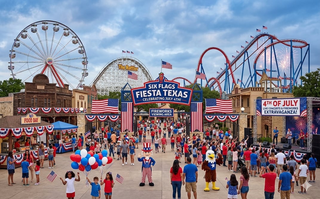 Six Flags. Foto: IA Gemini