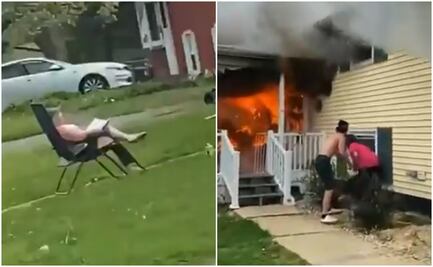 Video. Mujer incendia a propósito su casa en Maryland con una persona dentro  