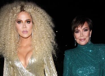 Khloé Kardashian y Kris Jenner captan los reflectores con vestidos de raja
