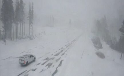 Alerta en el norte de California por fuerte tormenta de nieve en próximas horas