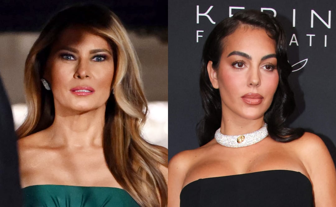 Melania Trump y Georgina Rodríguez se roban el show en cena con Cristiano Ronaldo en la Casa Blanca. Foto: AFP