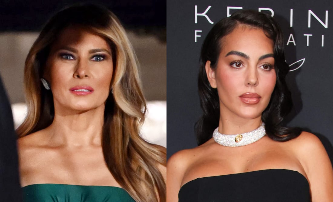 Melania Trump y Georgina Rodríguez se roban el show en cena con Cristiano Ronaldo en la Casa Blanca. Foto: AFP