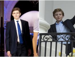Barron Trump sorprende por su estatura en el lanzamiento de campaña de su padre