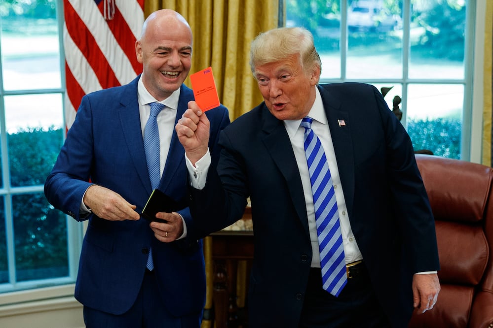 Concacaf se suma a UEFA y se rebela contra Infantino por su plan de vender el Mundial (AP Photo/Evan Vucci, File)