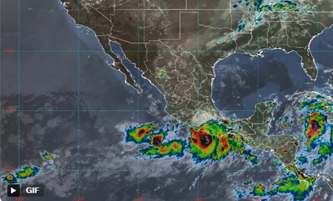 Alerta máxima en Oaxaca y Guerrero: Huracán John se intensifica a categoría 2, tocaría tierra en próximas horas. Foto @conagua_clima