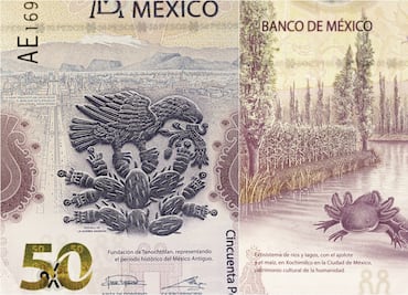 Así es el billete de $50 pesos con el ajolote que se vende hasta en $7 millones de pesos