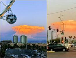 ¿Las Vegas en ataque nuclear?... La "nube de hongo" que causó pánico
