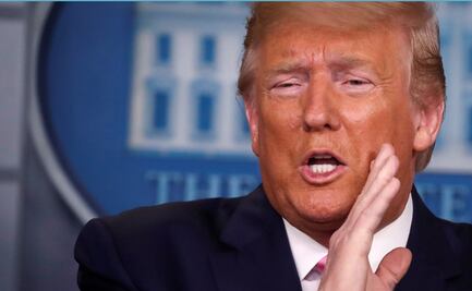 "Cuando alguien estornuda, trato de retirarme", reconoce Trump