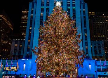 Así es el emblemático árbol de Navidad en Rockefeller Center (Nueva York)