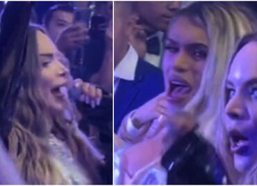 Doble de Belinda le canta a Wendy Guevara en su cumpleaños y acapara la atención