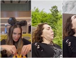 Video. Belinda causa terror a su mamá al subir a atracción de Disney World