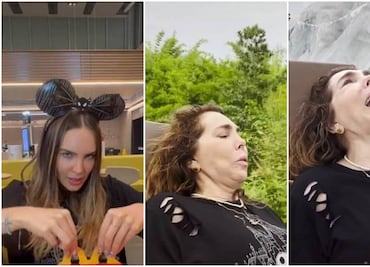 Video. Belinda causa terror a su mamá al subir a atracción de Disney World