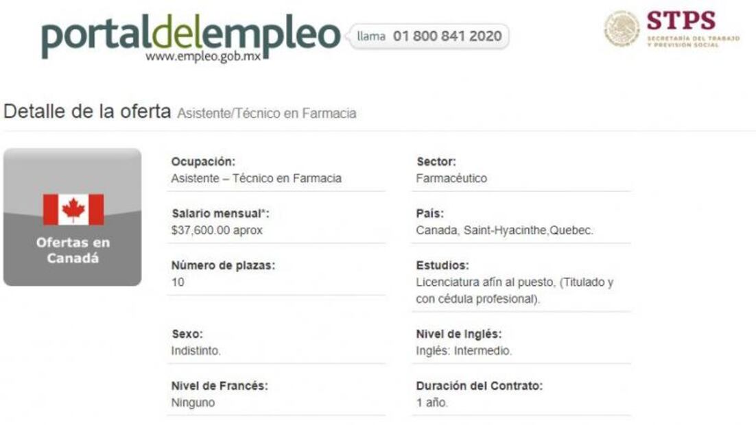 Canadá ofrece trabajo a farmacéuticos mexicanos; pagan $37,600