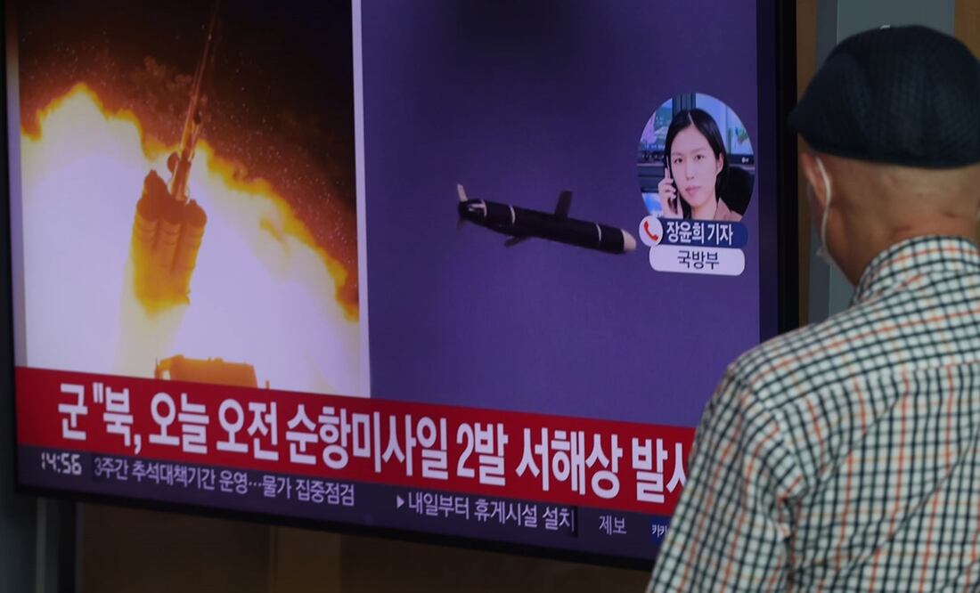 Corea del Norte lanza nuevo misil balístico hacia el mar de Japón. Foto EFE
