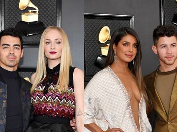 Sophie Turner y Priyanka Chopra 'encienden' los premios Grammy