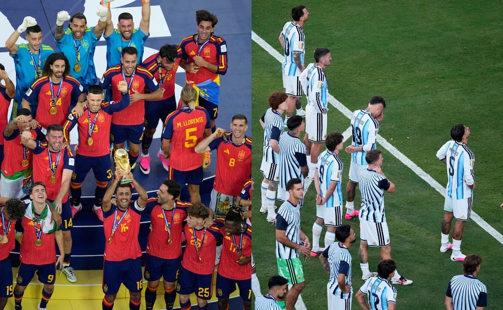 ¿Quién fue el único jugador de Argentina que no le dio la espalda a España? El video se hace viral. Foto: (AP Photo/Matt Slocum) / (AP Photo/Matt Slocum)