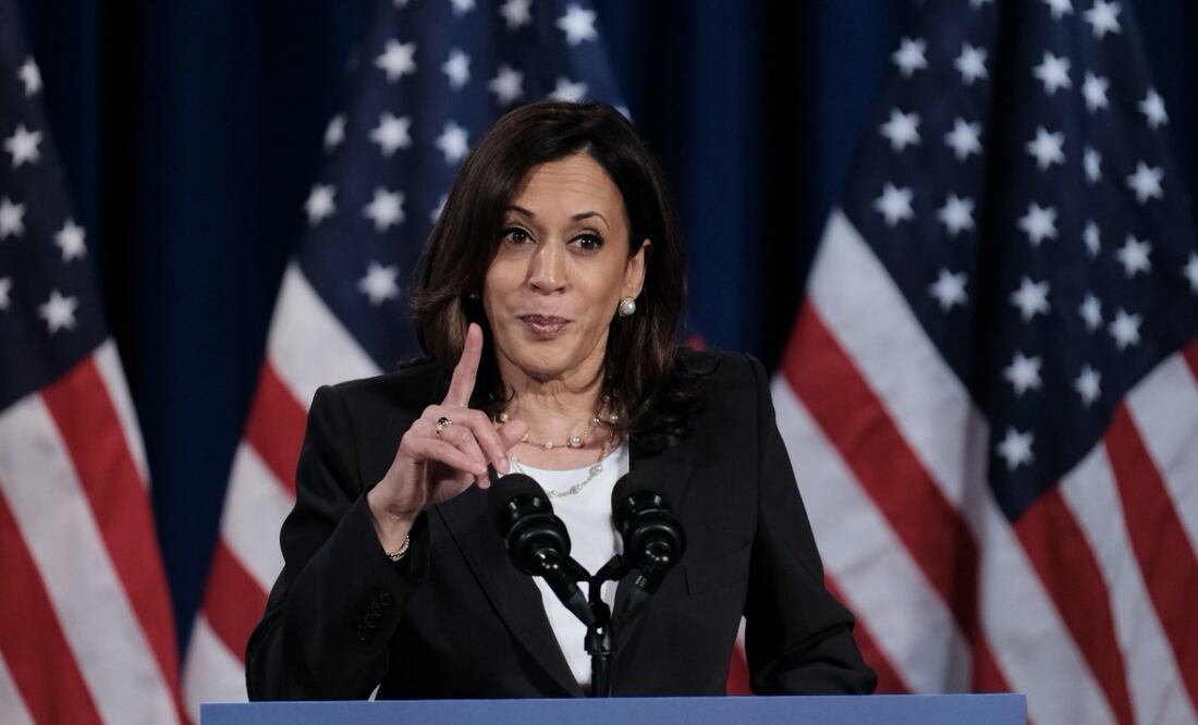 Votación para nominar a Kamala Harris arrancará este jueves sin rivales demócratas. Foto: AFP