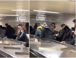 Salvaje pelea en metro de Nueva York desata el pánico entre pasajeros