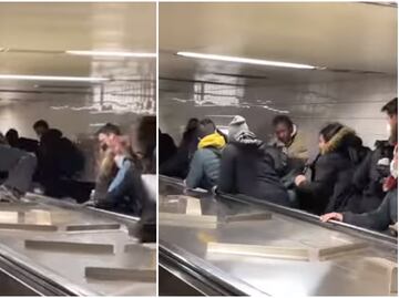 Salvaje pelea en metro de Nueva York desata el pánico entre pasajeros