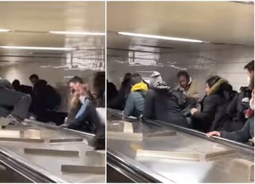 Salvaje pelea en metro de Nueva York desata el pánico entre pasajeros