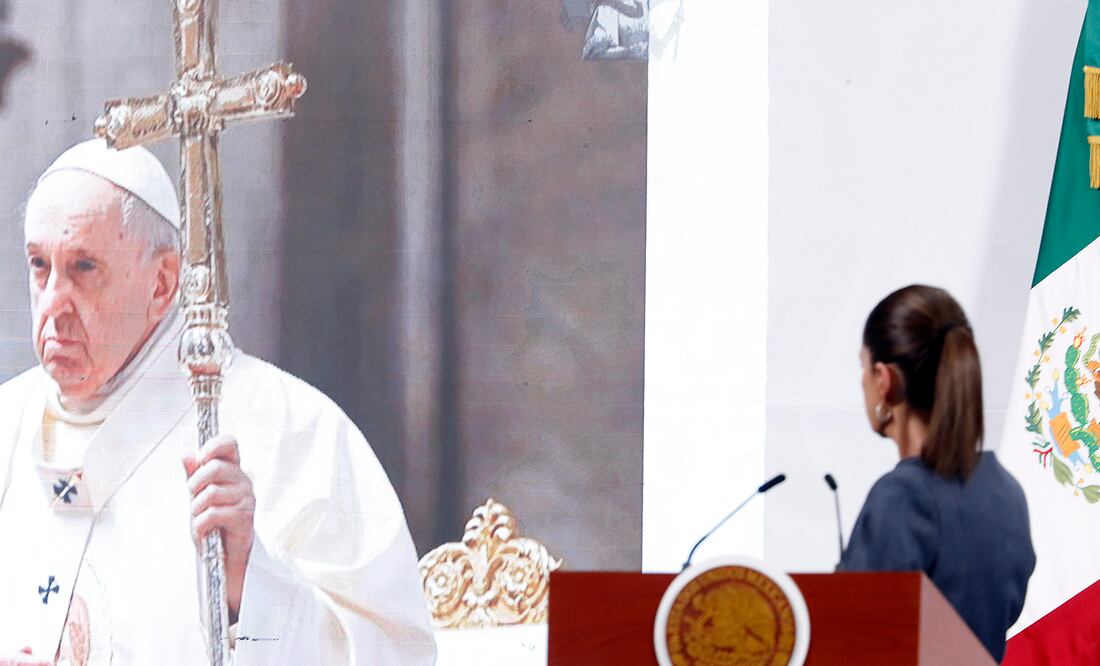 Claudia Sheinbaum no irá al funeral del papa Francisco; enviará a Rosa Icela Rodríguez. Foto: EFE