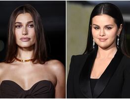 Hailey Bieber y Selena Gomez juntas, ¿en situación forzada?