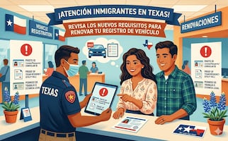 Si eres migrante en Texas, revisa este nuevo requisito para renovar el registro de tu vehículo