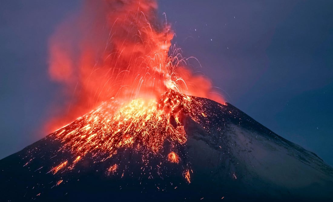 Popocatépetl (Photo by Erik GOMEZ TOCHIMANI / AFP)