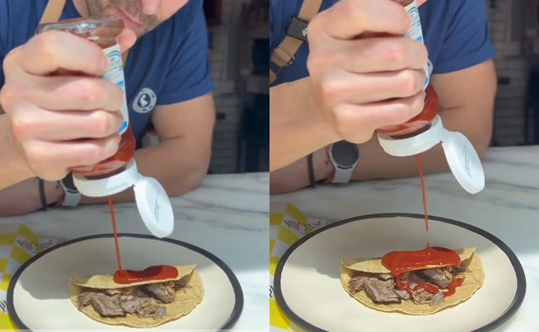Chef italiano se indigna porque mexicanos le echan salsa de tomate a la pizza: ‘’A ver pónganle kétchup a sus tacos’’. Foto: Tiktok Padovano