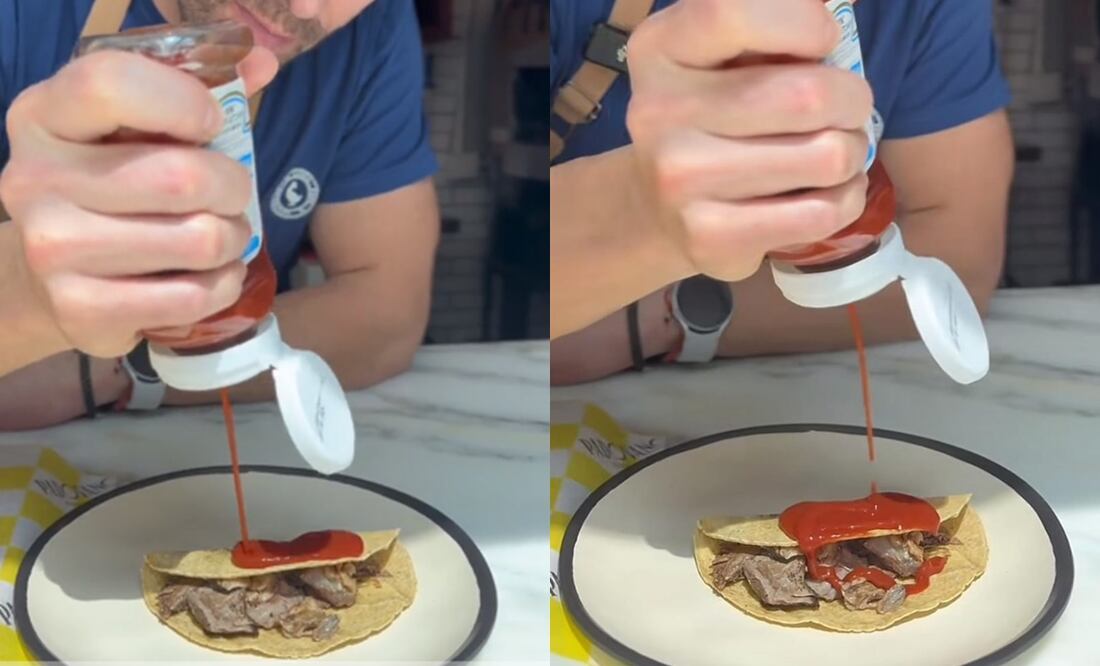 Chef italiano se indigna porque mexicanos le echan salsa de tomate a la pizza: ‘’A ver pónganle kétchup a sus tacos’’. Foto: Tiktok Padovano