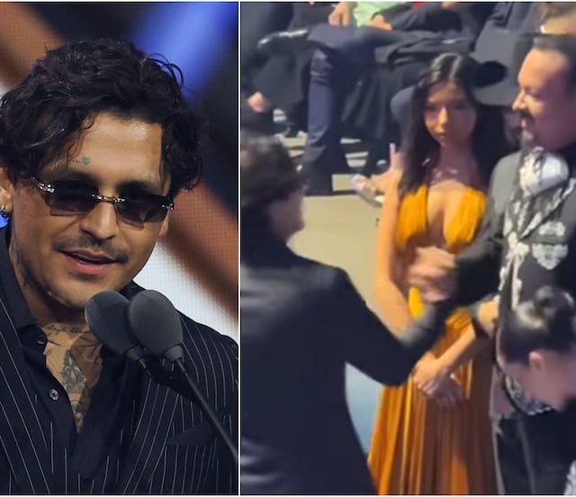 Christian Nodal le gana el Grammy al suegro y su desaire a Ángela Aguilar enciende las redes: ‘La dejó en ridículo’