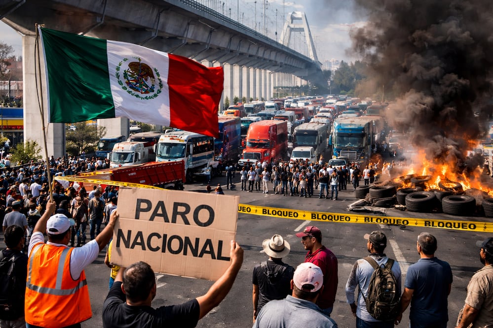 "Paralicemos todo", transportistas confirman protesta a nivel nacional en plenas vacaciones escolares de Semana Santa. Foto: EFE / IA