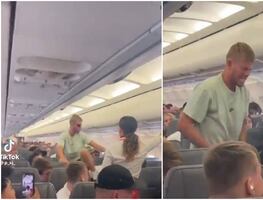 ¿Enloqueció? Pasajero intenta abrir puerta de avión en pleno vuelo