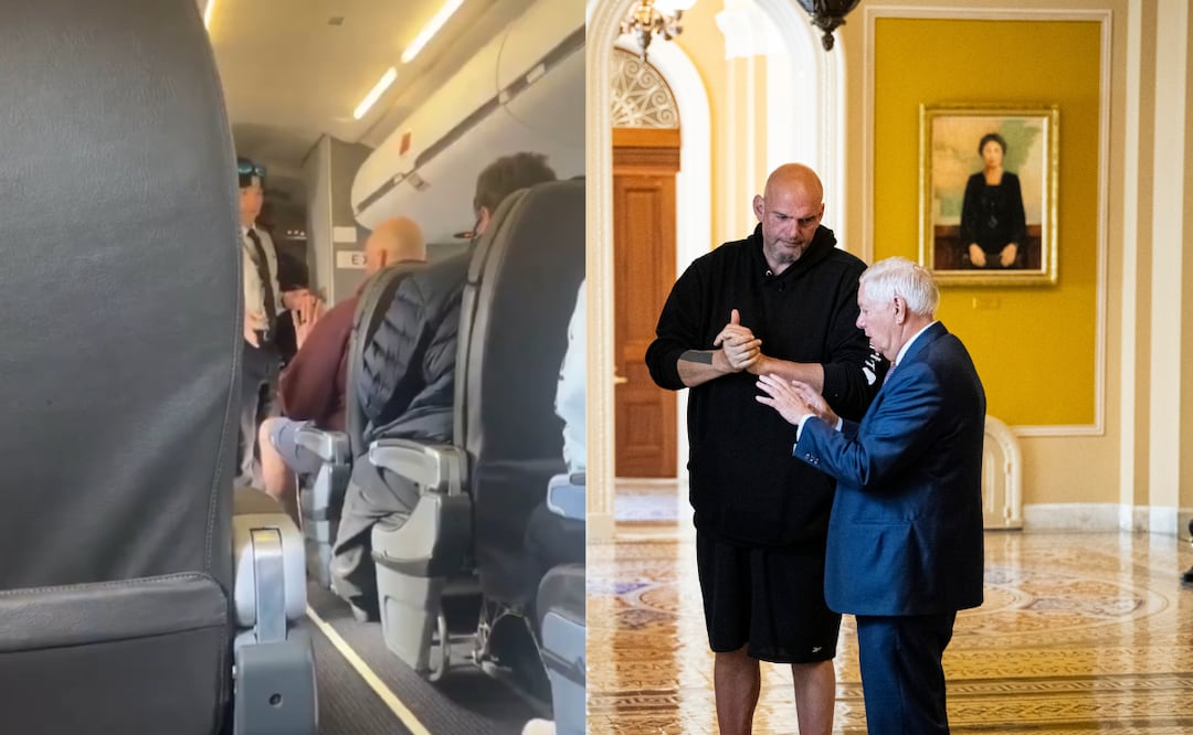 Senador estadounidense es captado discutiendo en un avión por no seguir las indicaciones del uso de cinturón de seguridad. Foto: Captura de Video / EFE