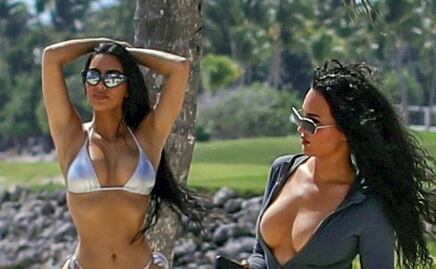 Kim Kardashian recibe la primavera con sesión en bikini en la playa
