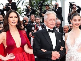 Hija de Catherine Zeta Jones y el irreal vestido transparente con el que sorprendió en Cannes