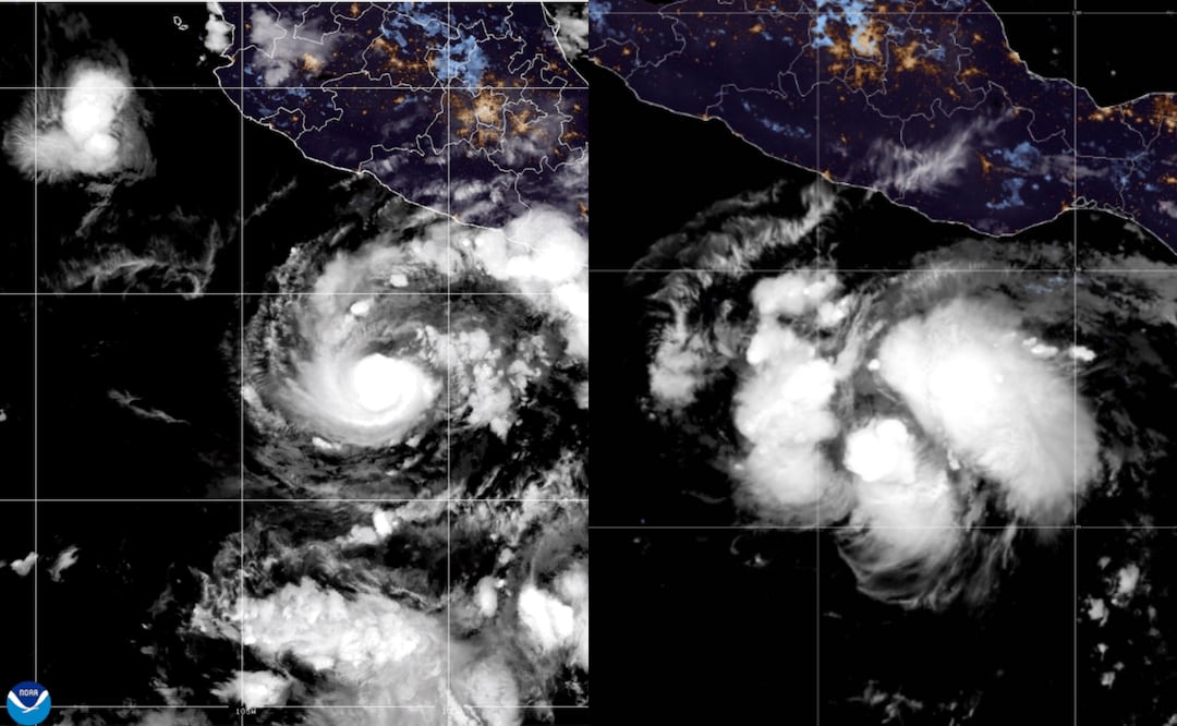 Huracán Trudy alcanza categoría 1 frente a México: alerta por lluvias intensas en Oaxaca y Guerrero. Foto: NOAA via AP