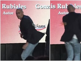 Le lanzan huevos a Luis Rubiales en plena presentación de su libro tras su condena por el "beso forzado" a Jenni Hermoso