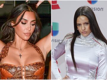 Kim Kardashian ficha a Rosalía para su nueva colección de ropa interior (FOTOS)