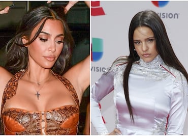 Kim Kardashian ficha a Rosalía para su nueva colección de ropa interior (FOTOS)
