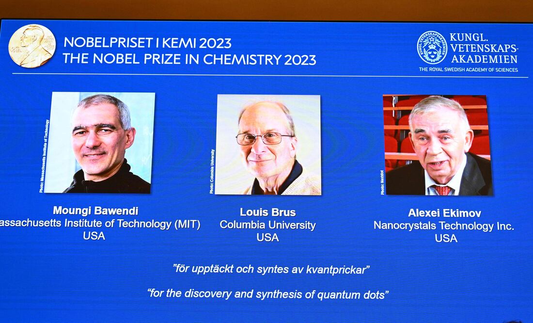 Nobel de Química Premia a Científicos que Revolucionaron la Nanotecnología con Puntos Cuánticos. (Photo by Jonathan NACKSTRAND / AFP)