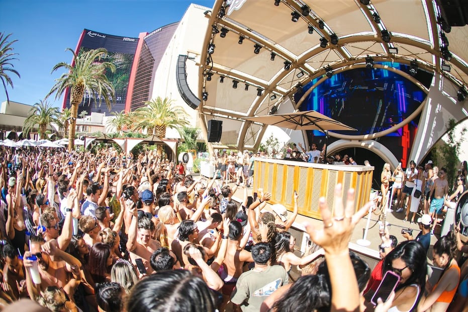 Pool parties en Las Vegas. Crédito: Cortesía LVCVA