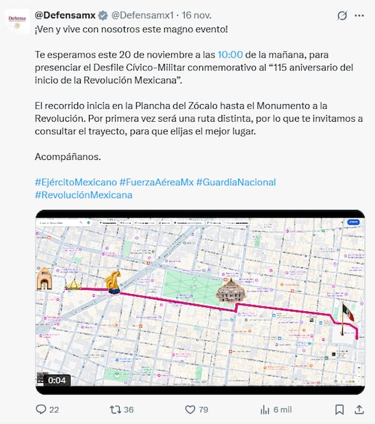 Foto: Captura de pantalla x / Defensa