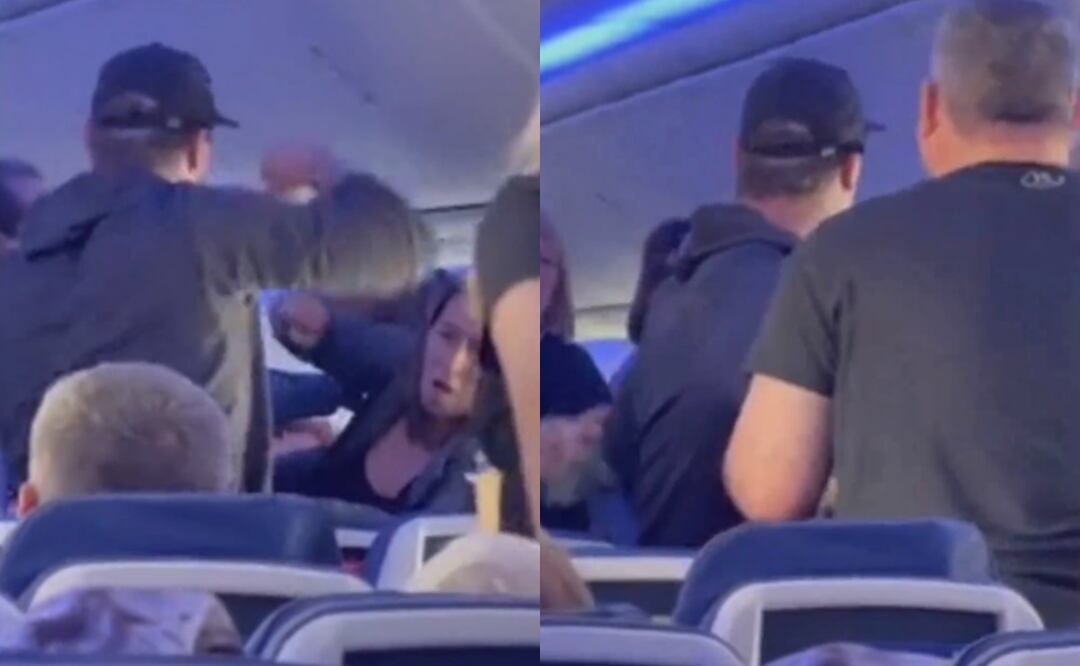 Pasajeros de Southwest Airlines protagonizan fuerte pelea en las alturas; el momento fue captado por turistas. Foto: Screenshot X/ Fox News