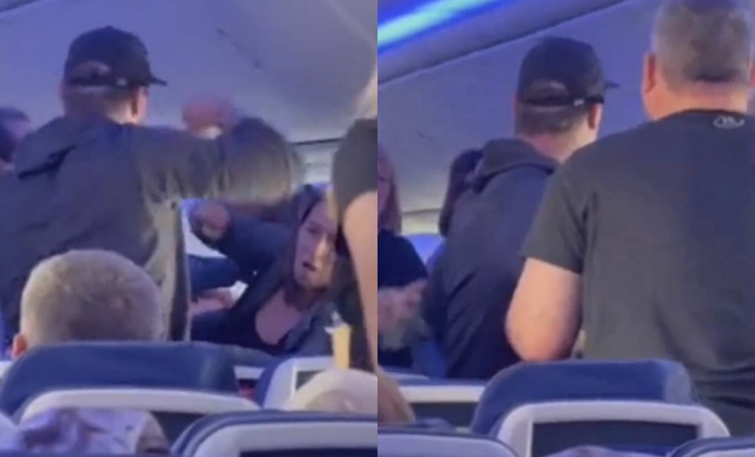 Pasajeros de Southwest Airlines protagonizan fuerte pelea en las alturas; el momento fue captado por turistas. Foto: Screenshot X/ Fox News